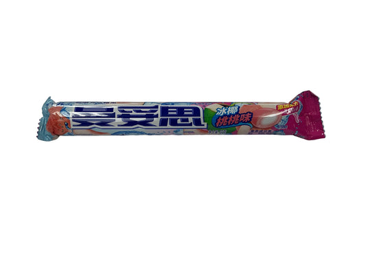 Mentos cooling coconut peach flavored