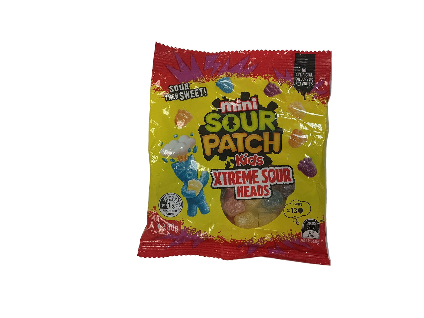 Mini sour patch xtreme sour heads