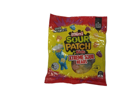 Mini sour patch xtreme sour heads