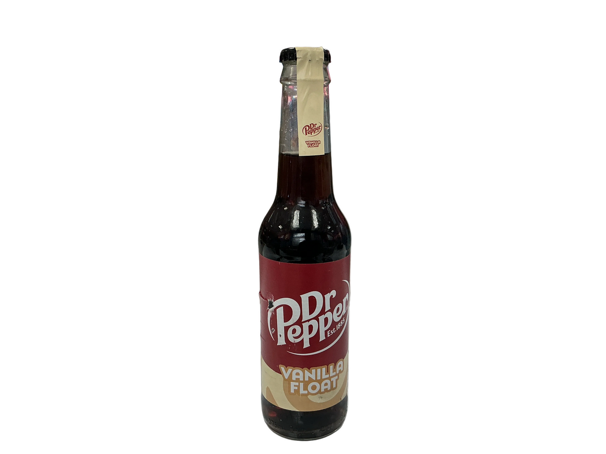 Dr Pepper vanilla float glass bottle