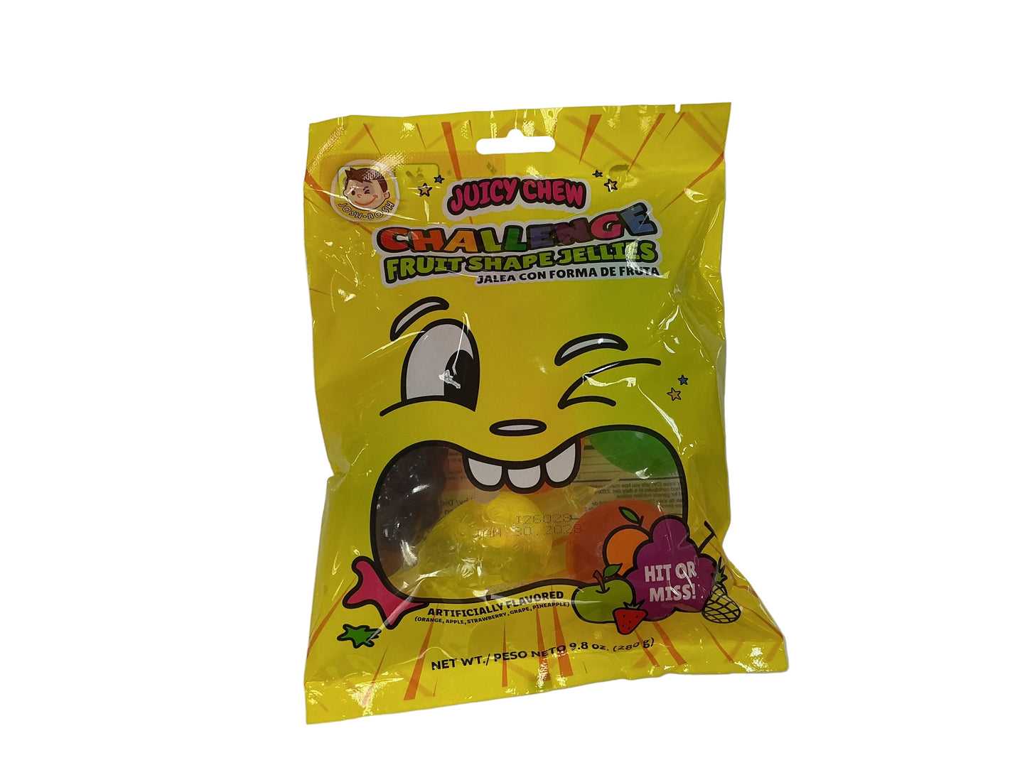 Juicy chew challenge fruit shaped jellies