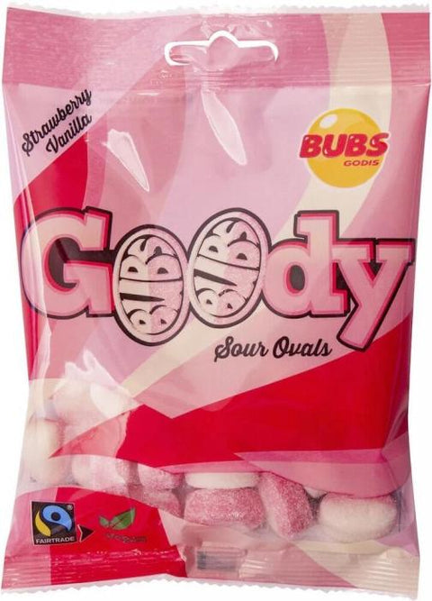 BUBS Godis Sour Strawberry Vanilla