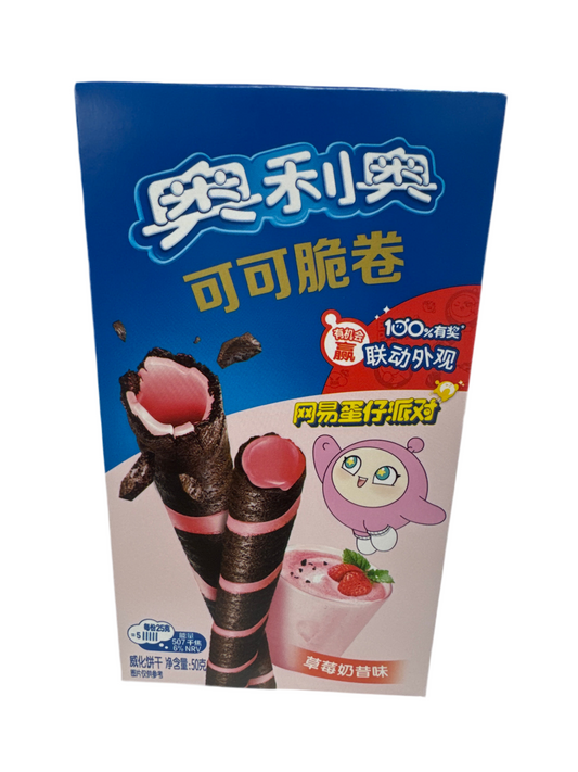 Oreo Panda Wafer Roll - Strawberry