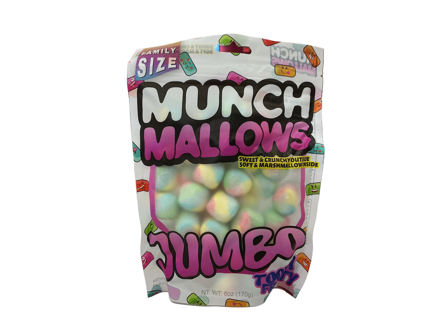 Munch mallows jumbo tooty frooty
