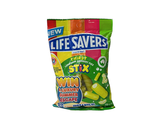 Life Savers Thirst Lemonade Sherbert Fizz Stix