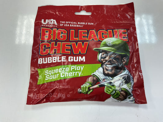 Big league chew sour cherry gum