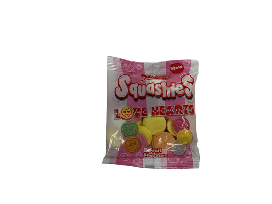 Squashies Love Hearts Fruit Flavor