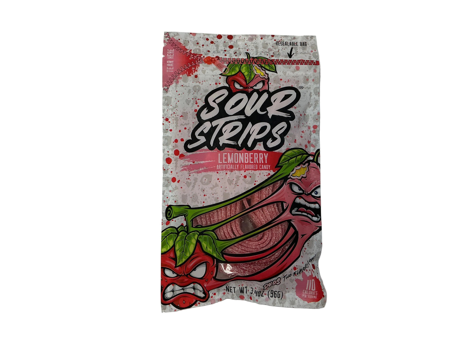 Sour strips lemon berry