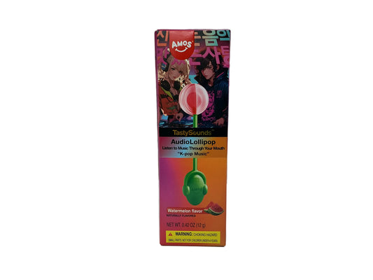 Amos audio lollipop watermelon flavor