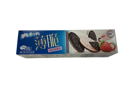 Oreo thin biscuit sour strawberry