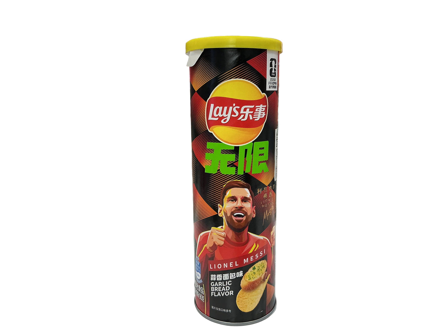 Lays Lionel Messi garlic bread flavored