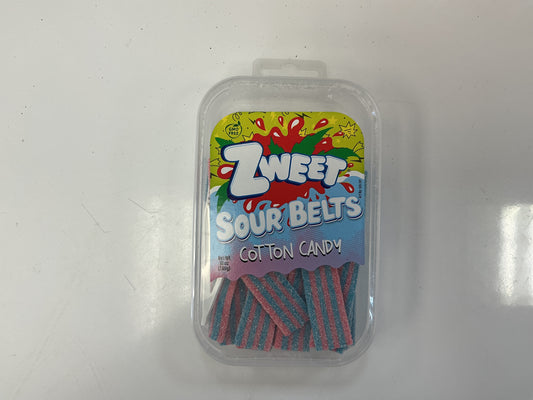 Zweet Sour Belts Cotton Candy