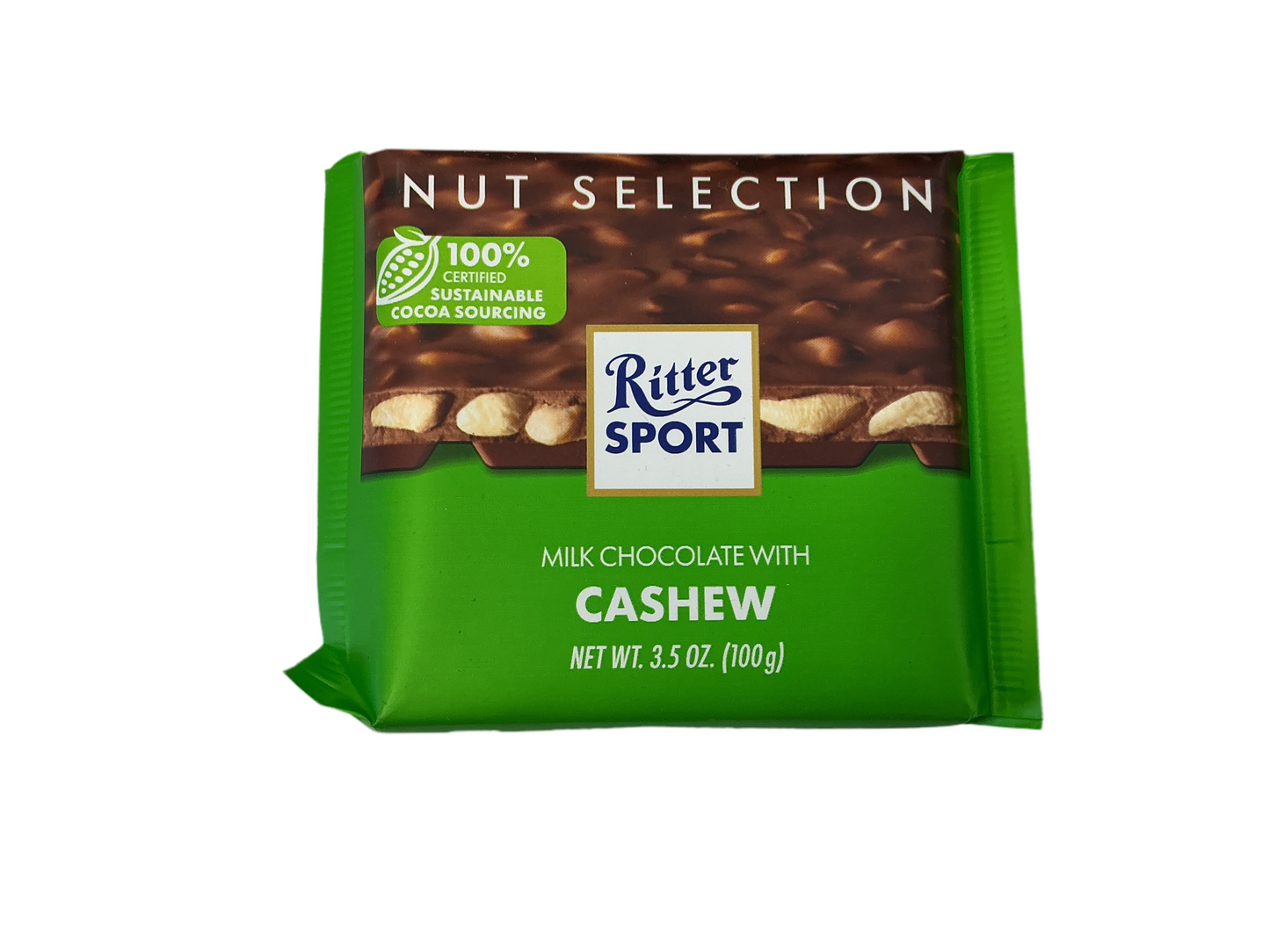 Ritter Sport milk chocolate with cashew