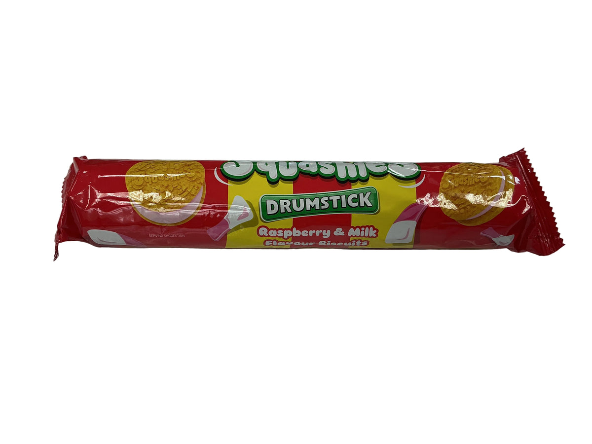 Squashies sour raspberry and milk biscuit