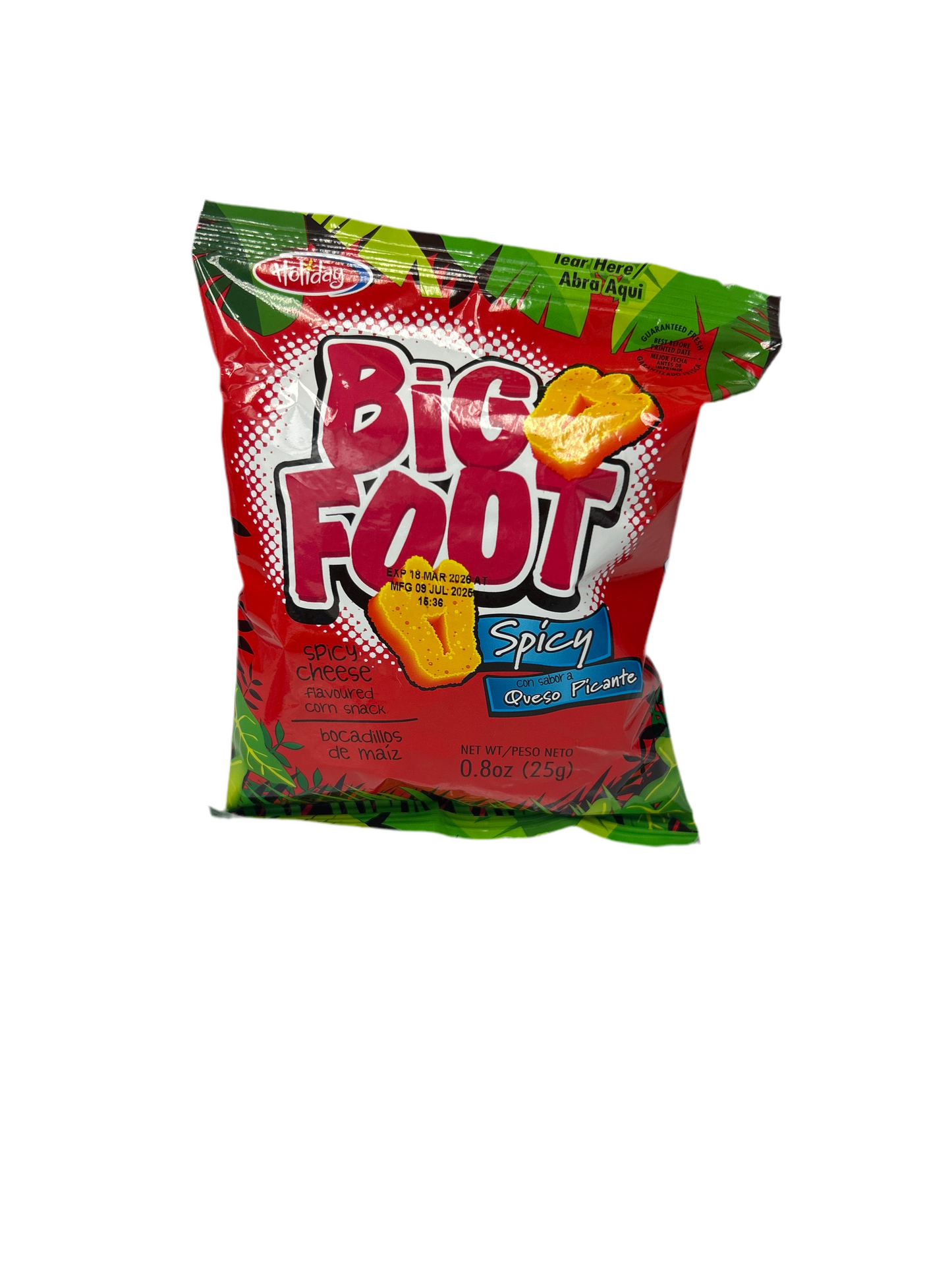 Big Foot Spicy Cheese Flavored corn snack