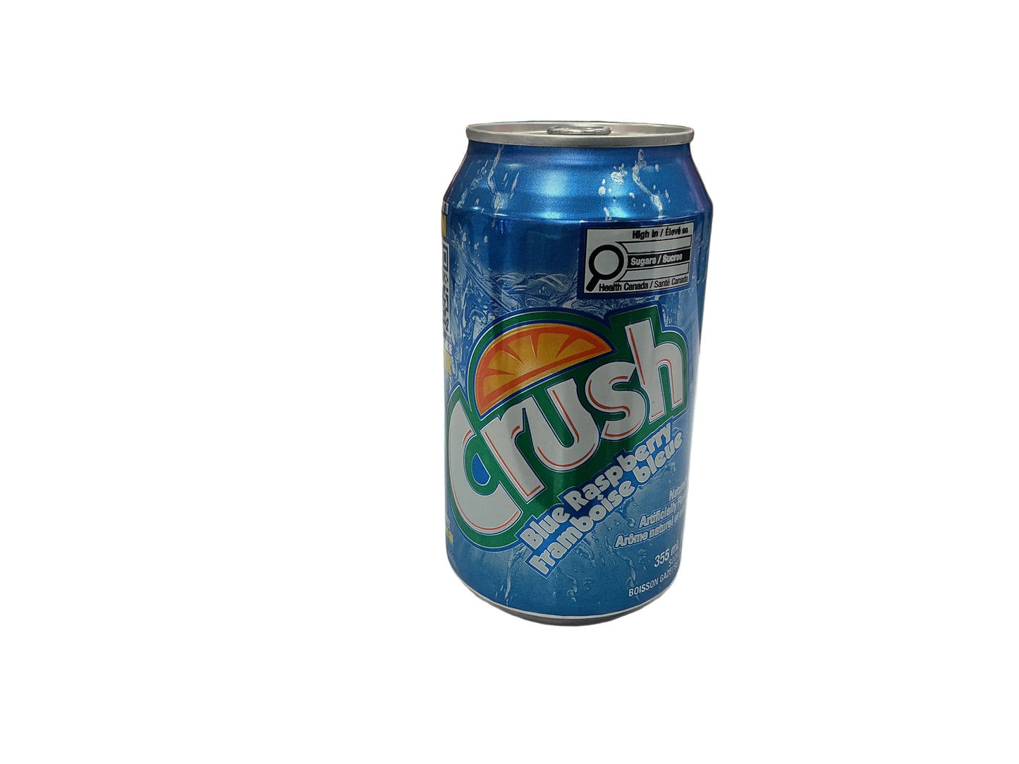 Crush blue raspberry can
