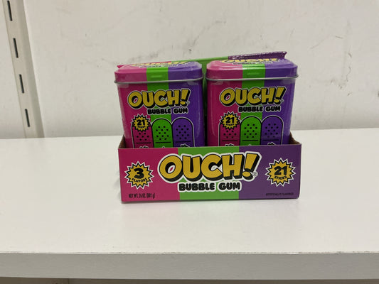 Ouch! Bubble gum
