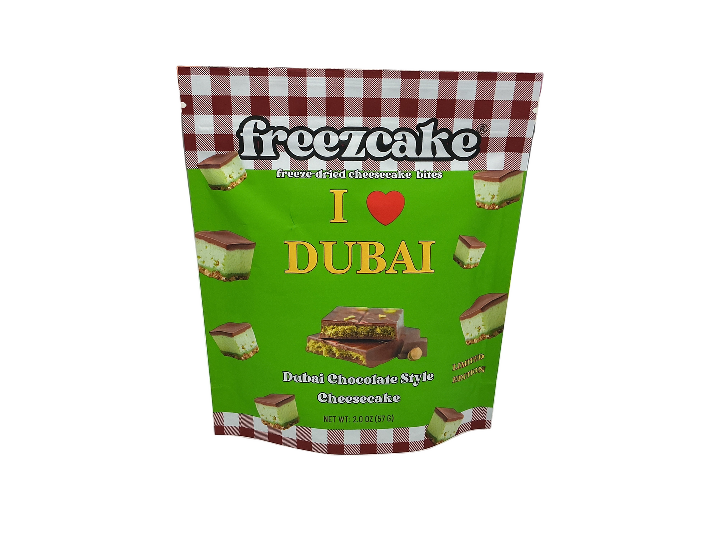 Freezcake Freeze dried cheesecake bites Dubai Chocolate