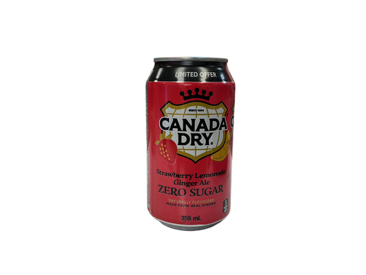 Canada Dry strawberry lemonade ginger ale zero sugar
