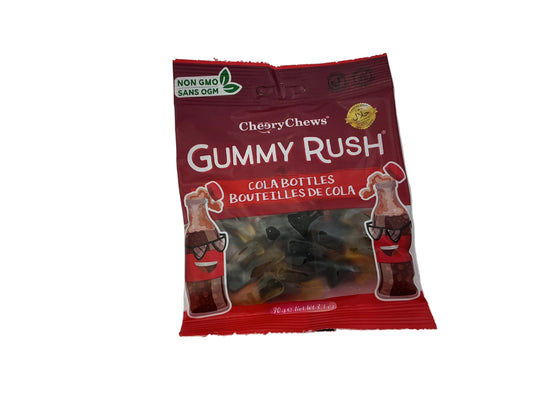 Gummy rush cola bottles