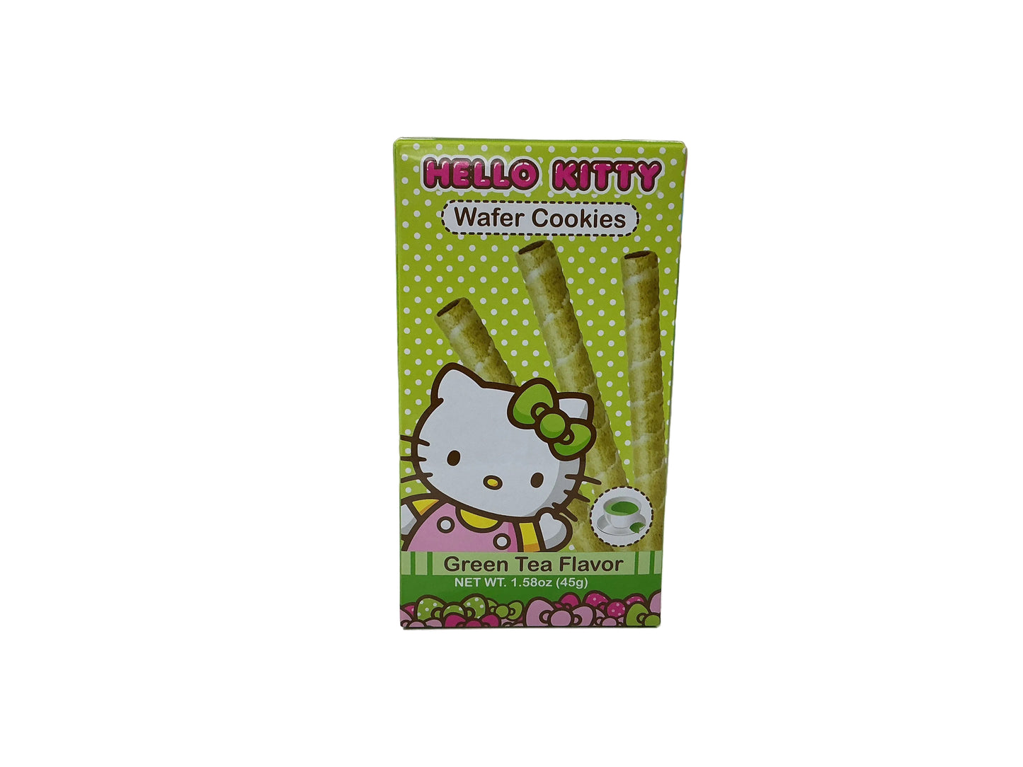 Hello kitty green tea flavor wafer cookie