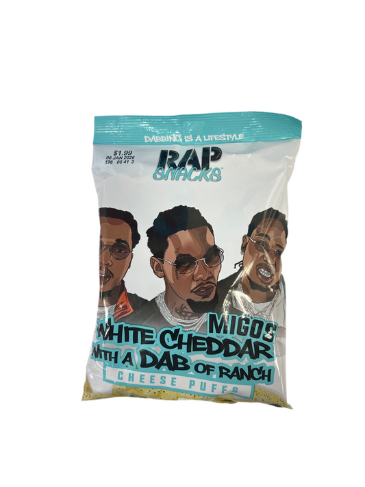 Rap Snacks White Cheddar with a Dab of Ranch