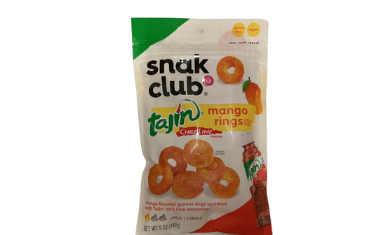 Snacks club Tajin chile lime mango ring