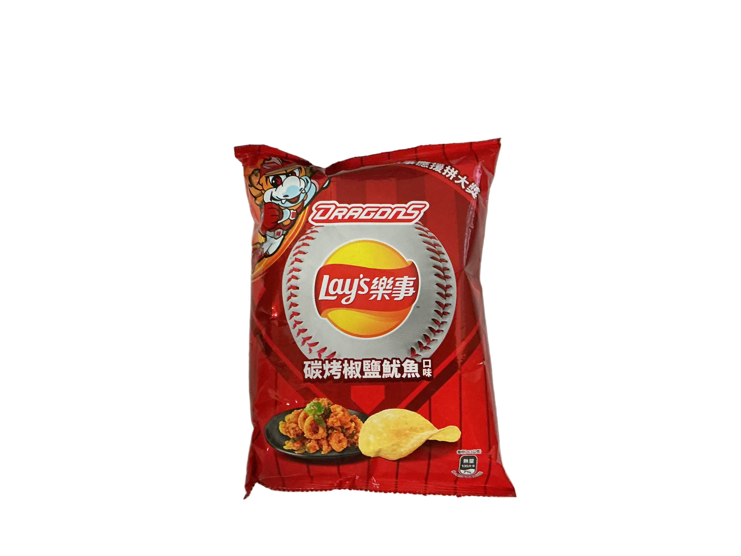 Lays grilled salt & pepper squid flavor