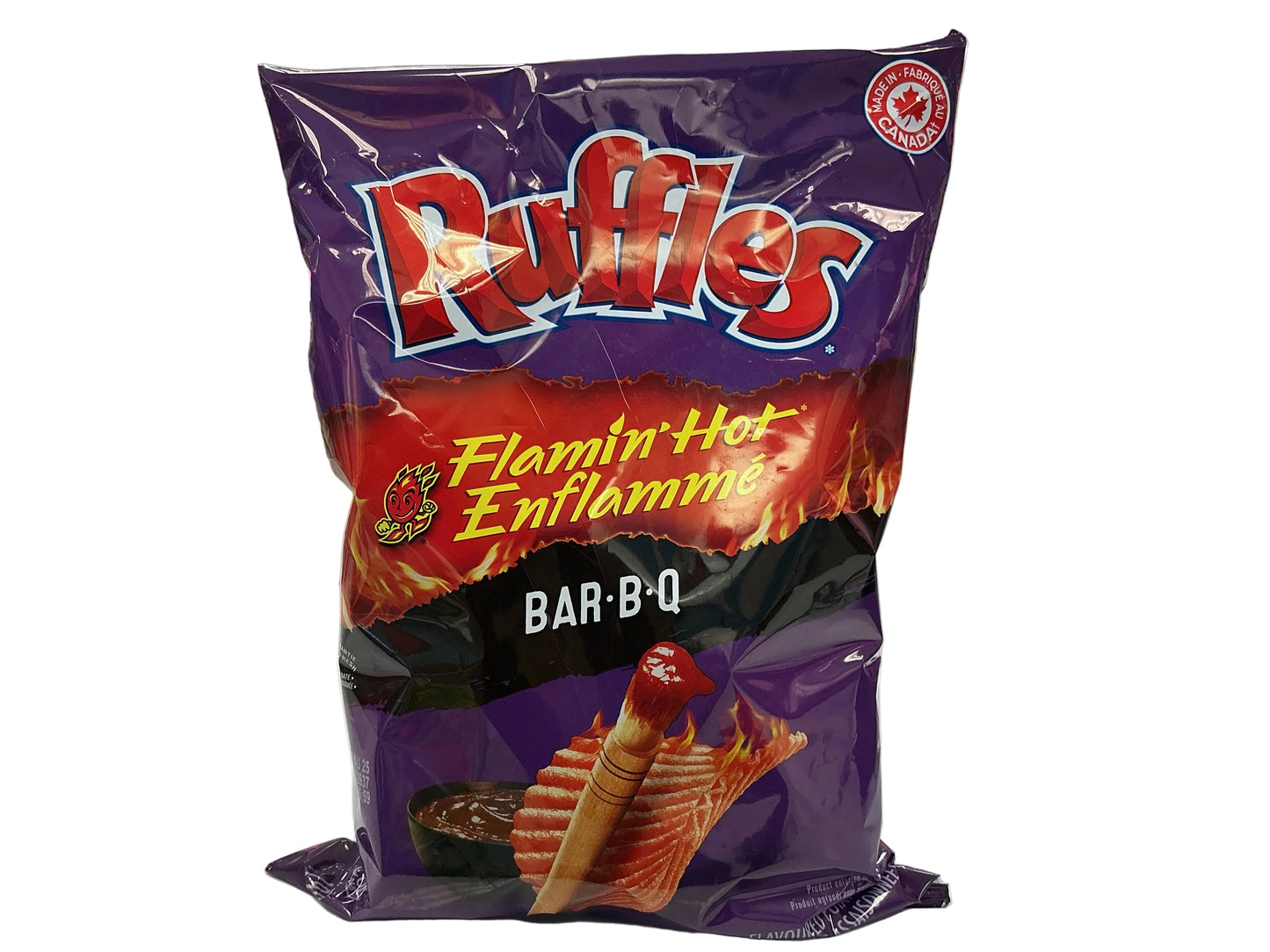 Ruffles flamin hot BAR B Q