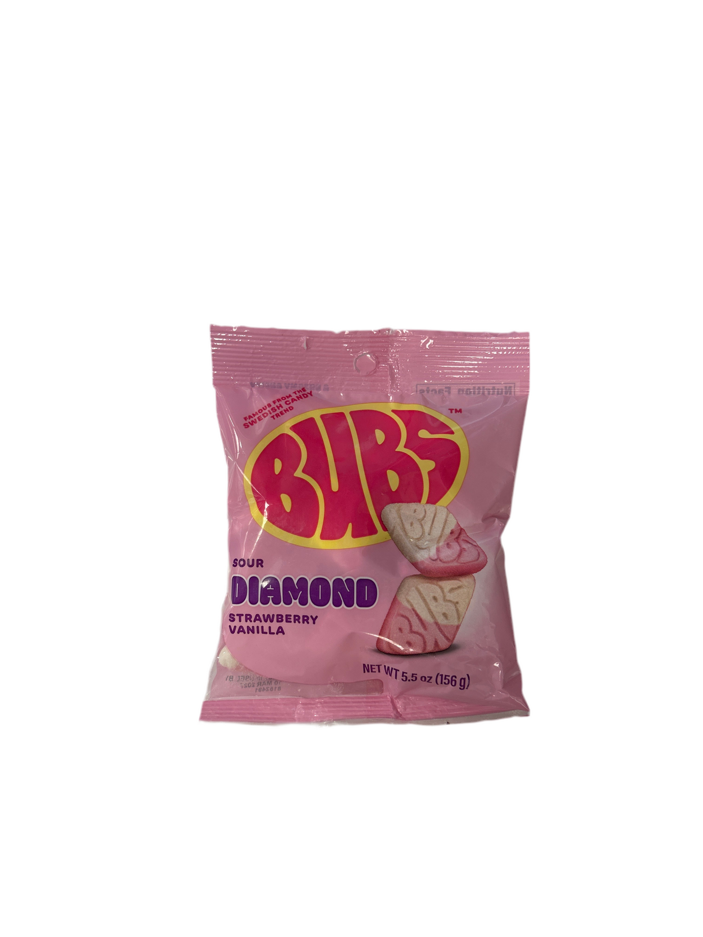 Bubs Sour Diamond Strawberry Vanilla