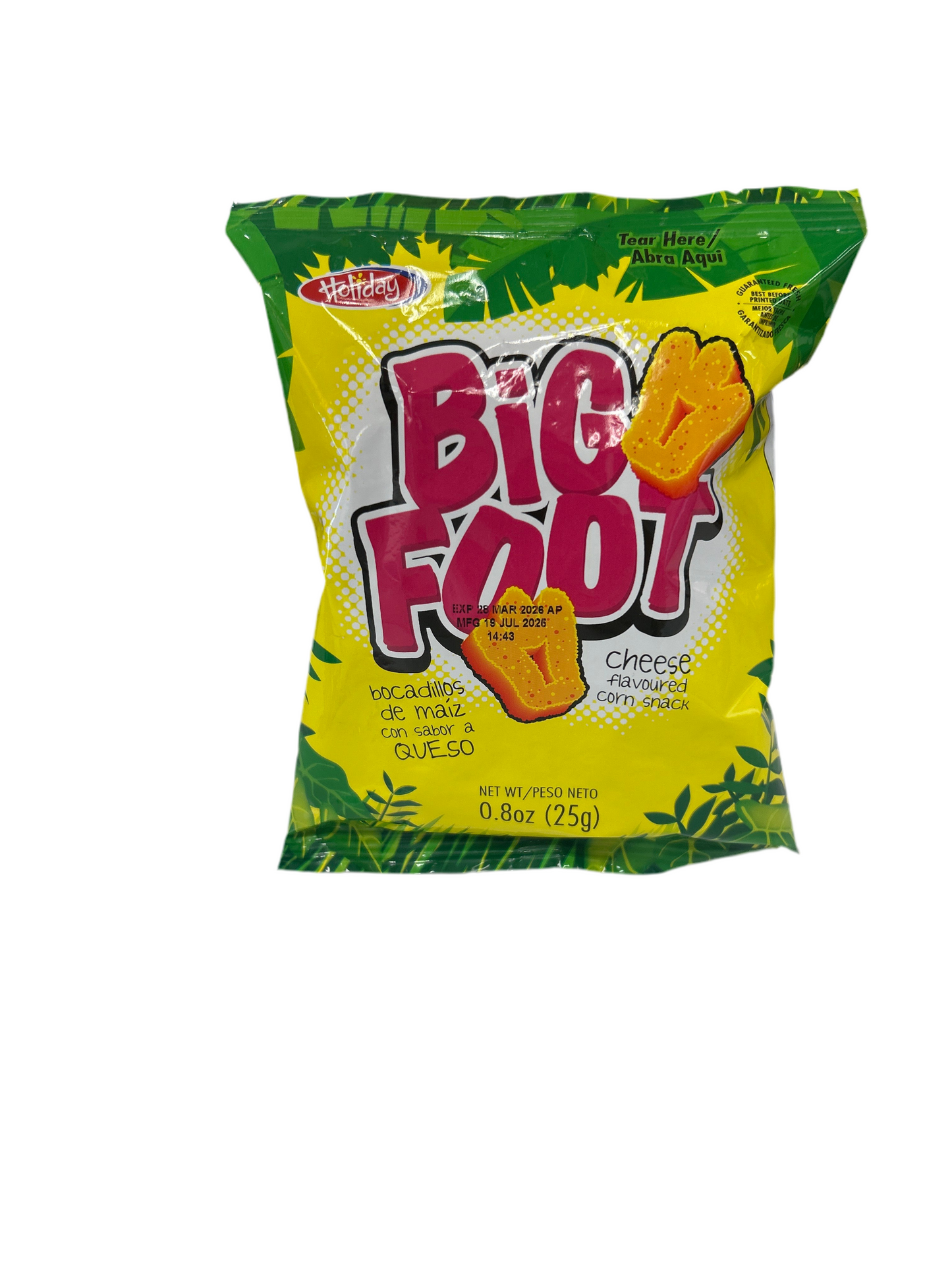Big Foot Cheese Flavored corn snack