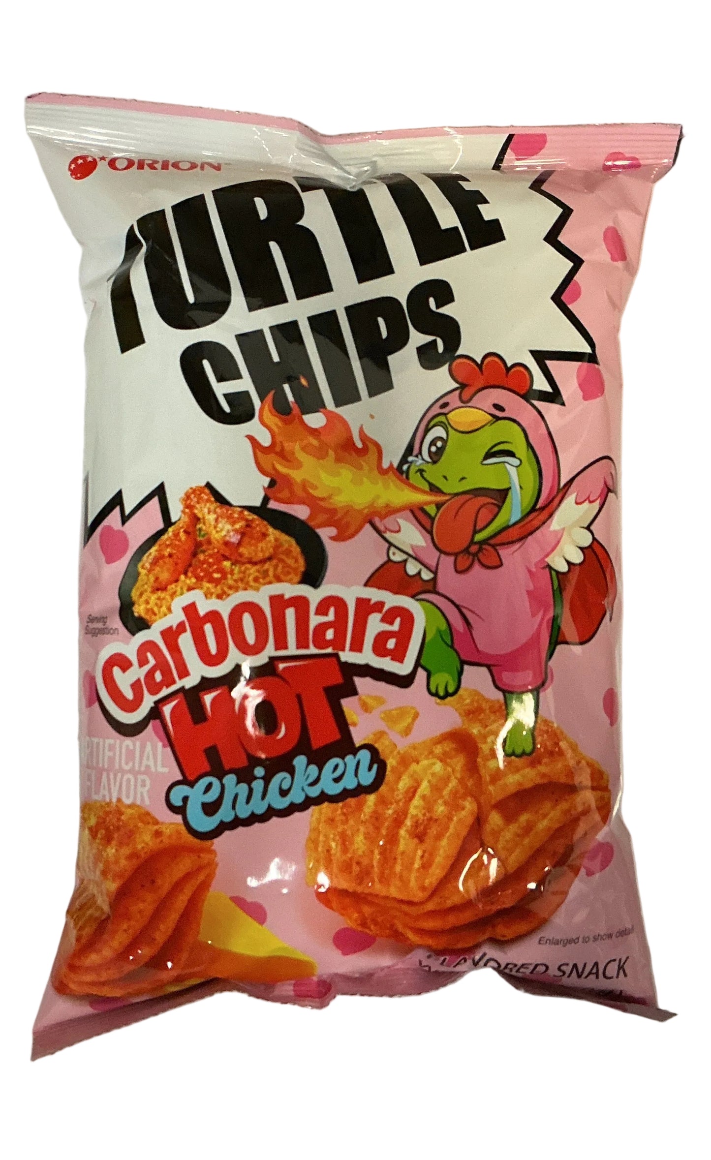 Turtle chips carbonara chips