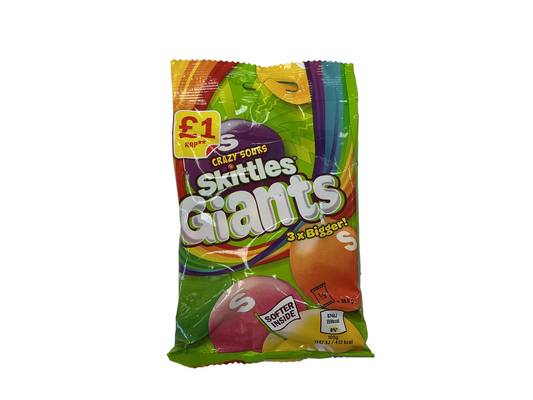 Skittles Giants Crazy Sours