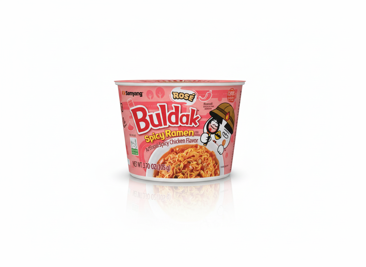 Buldak spicy chicken ramen rose