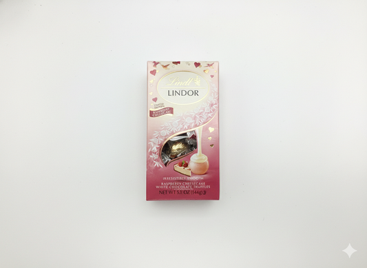 Lindt lindor raspberry cheesecake white chocolate truffle