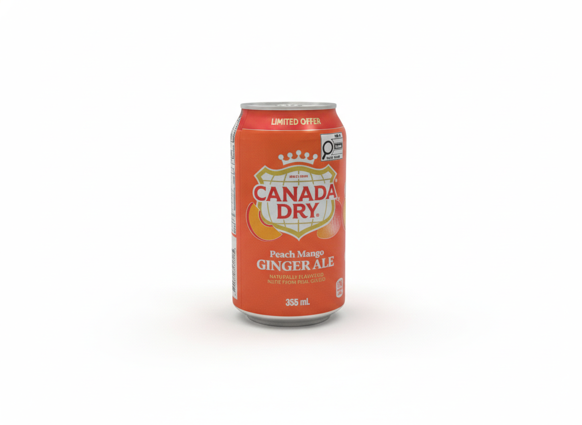 Canada Dry peach mango ginger ale