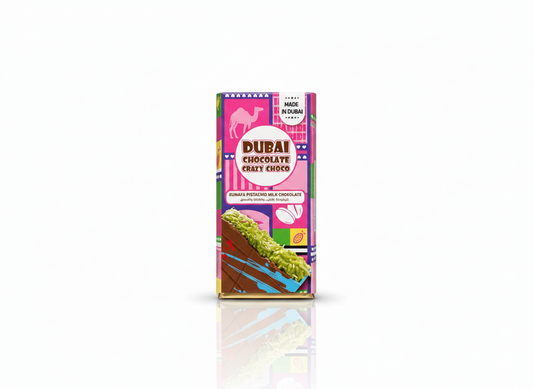 Dubai Chocolate by Crazy Choco kunafa pistachio milk chocolate