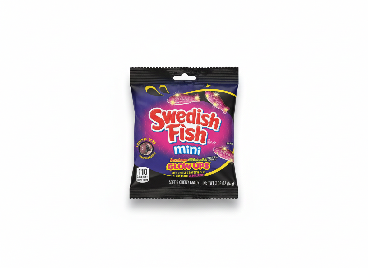 Swedish Fish Strawberry-Watermelon Glow Ups Mini