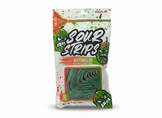 Sour strip watermelon candy