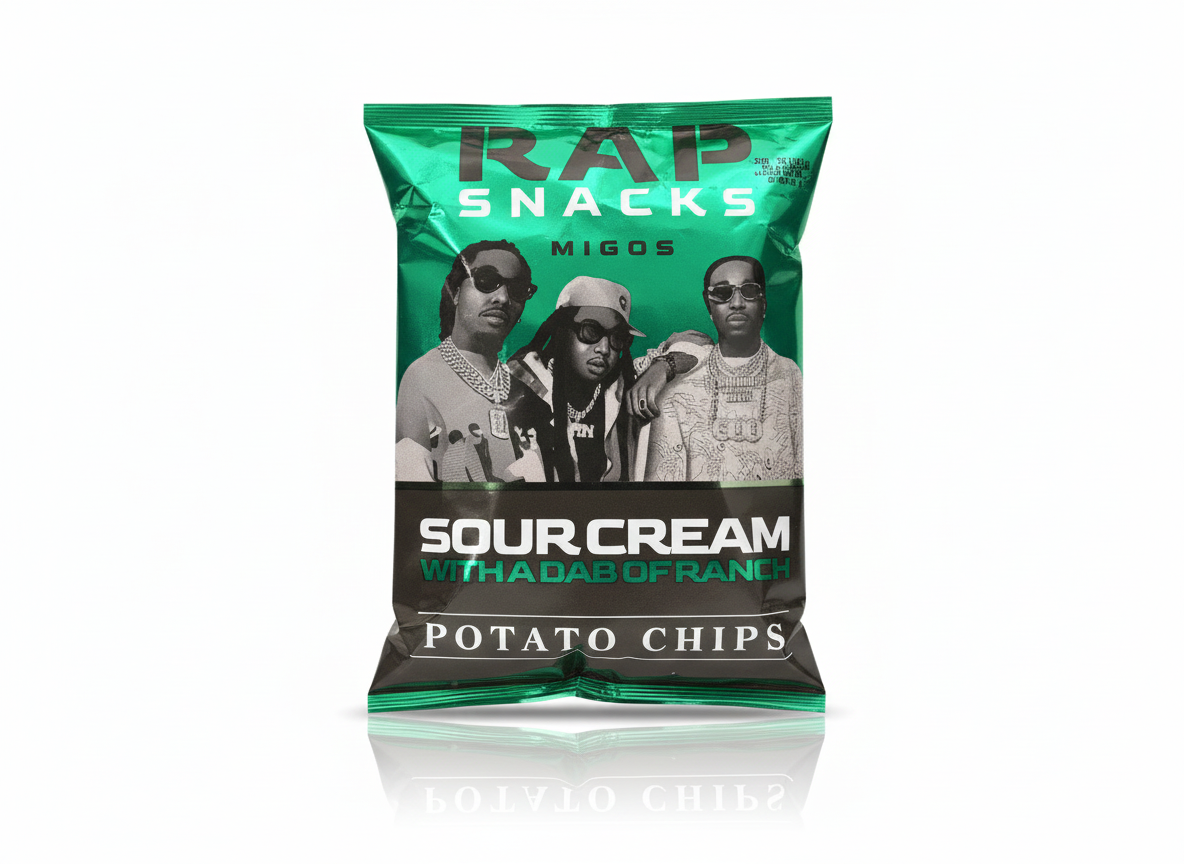 Rap Snacks Migos Sour Cream With A Dab Of Ranch