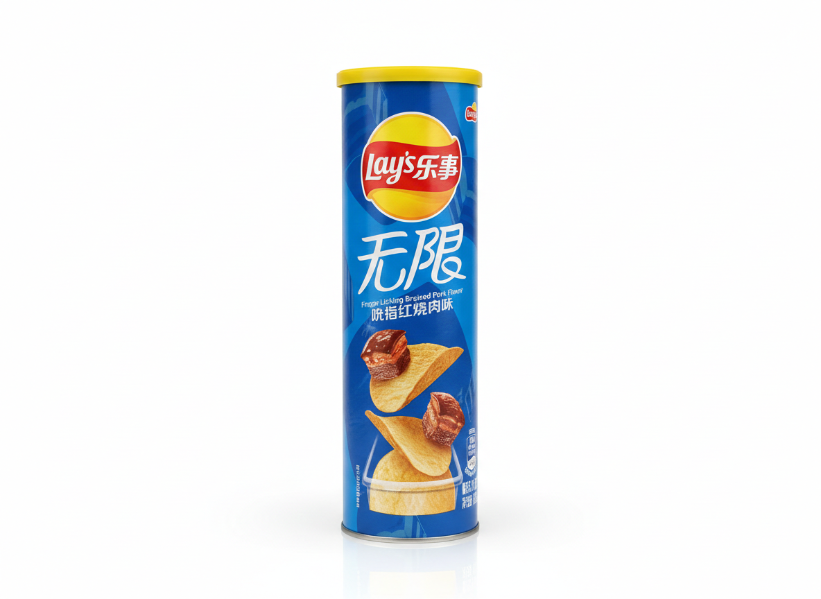 Lays Stax Finger Licking Braised Pork