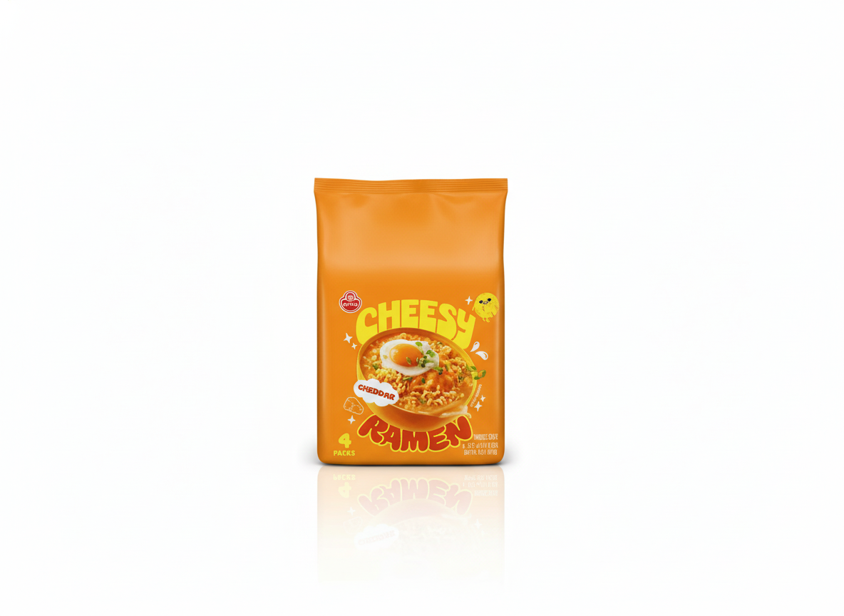 Cheesy ramen cheddar