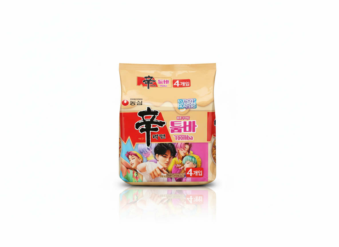 Shin Ramyun Toomba Spicy & Creamy Stir Fry K-pop Demon Hunters Edition