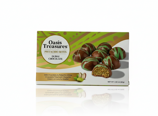 Oasis Treasures Pistachio Bites Dubai Chocolate