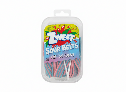 Zweet Sour Belts Cotton Candy