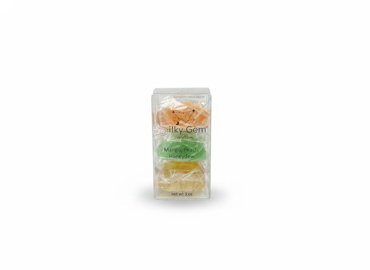 Silky gem crystal candy mango,peach,honeydew