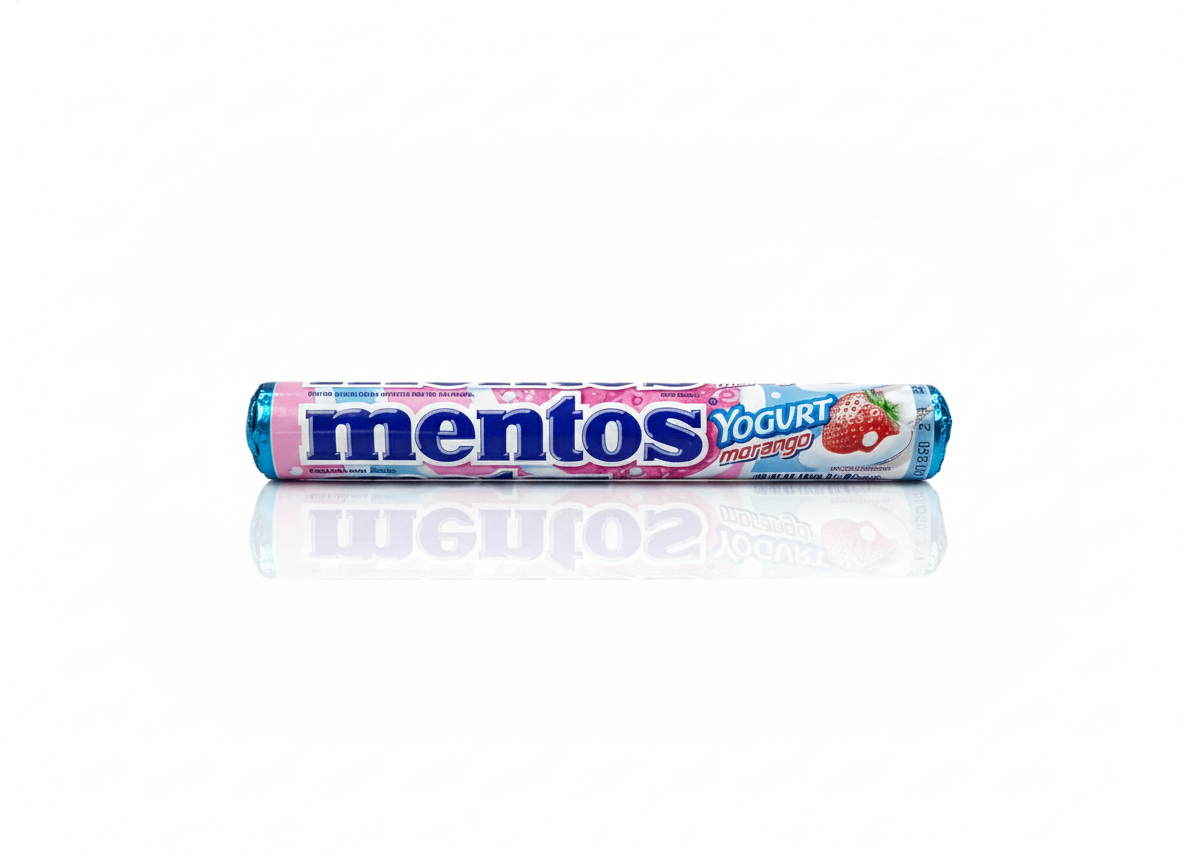 Mentos yogurt strawberry roll