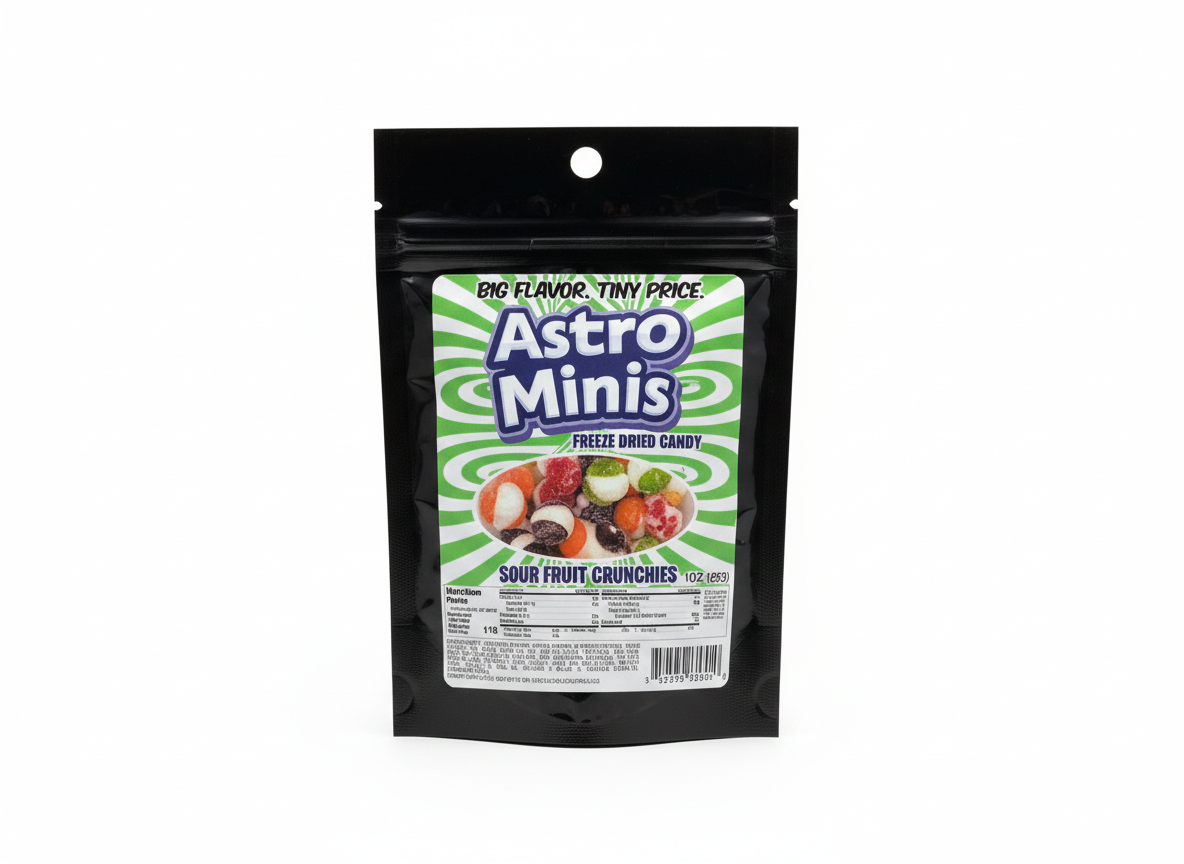 Astro minis sour fruit crunchies