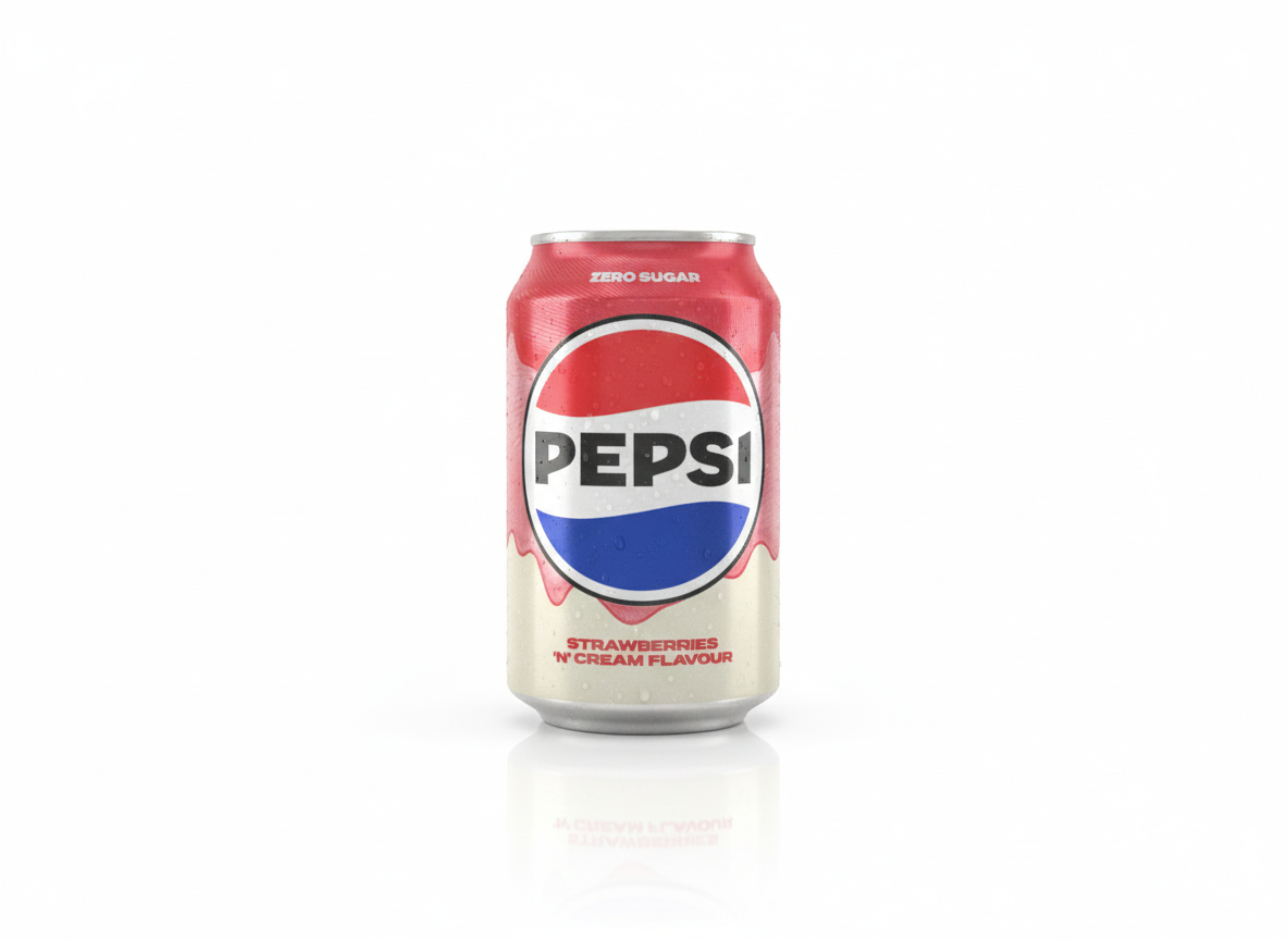 Pepsi Strawberries N Cream Flavor