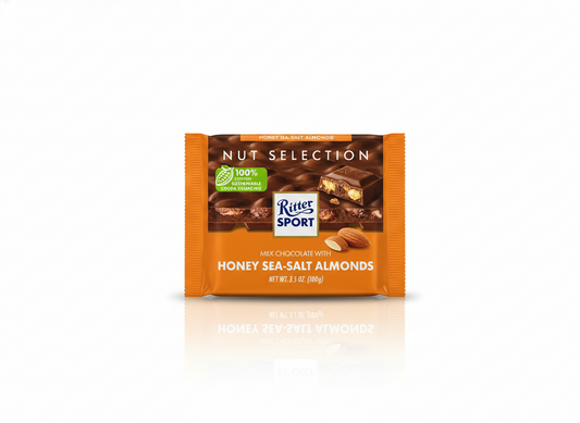 Ritter Sport Milk chocolate with honey sea-salt almonds